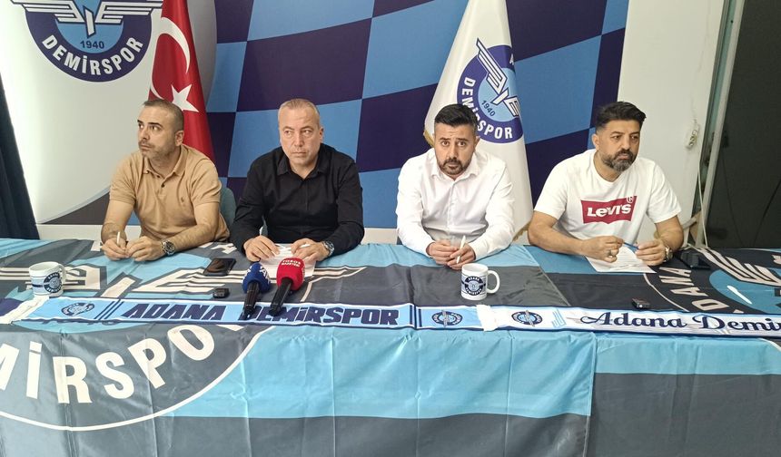Adana Demispor Başkanı Ertan Zeybek'ten Basın Açıklaması