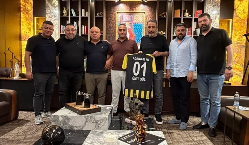 Adana 01 FK'dan iş insanı Ümit Gül'e ziyaret