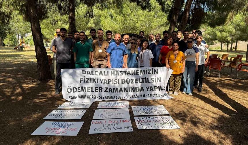 Balcalı Hastanesi'nde 3 günlük eylem başladı