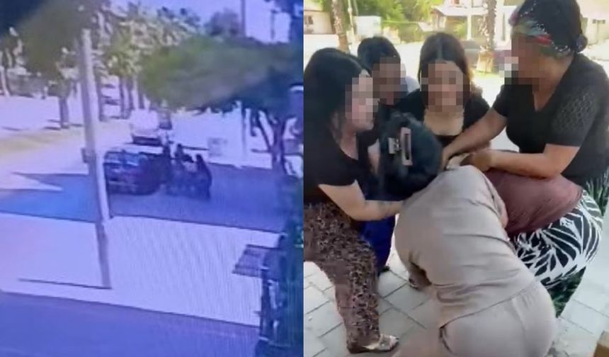 Genç kadını çocuğunun yanında dövüp kameraya aldılar