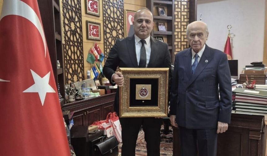 MHP Adana İl Başkanı Hakan Yıldırım’dan Bahçeli’ye ziyaret