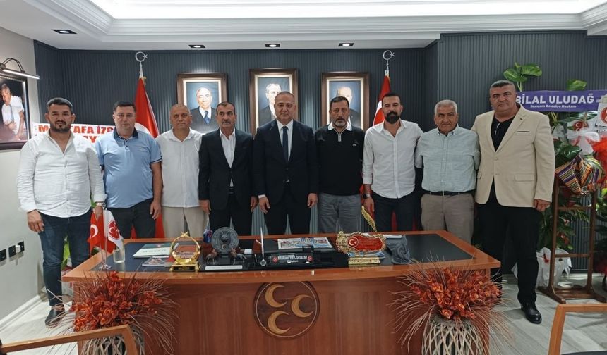 Muhtarlardan MHP Adana İl Başkanlığı’na ziyaret