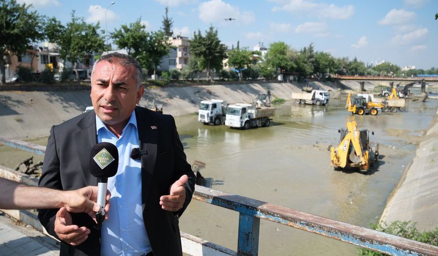 Sarıçam Deresi'nde kapsamlı temizlik mesaisi