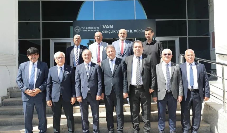 TASKK heyeti Van'da spor yatırımlarını değerlendirdi