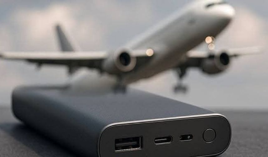 Uçakta panik: Powerbank duman çıkardı, yolcular tahliye edildi