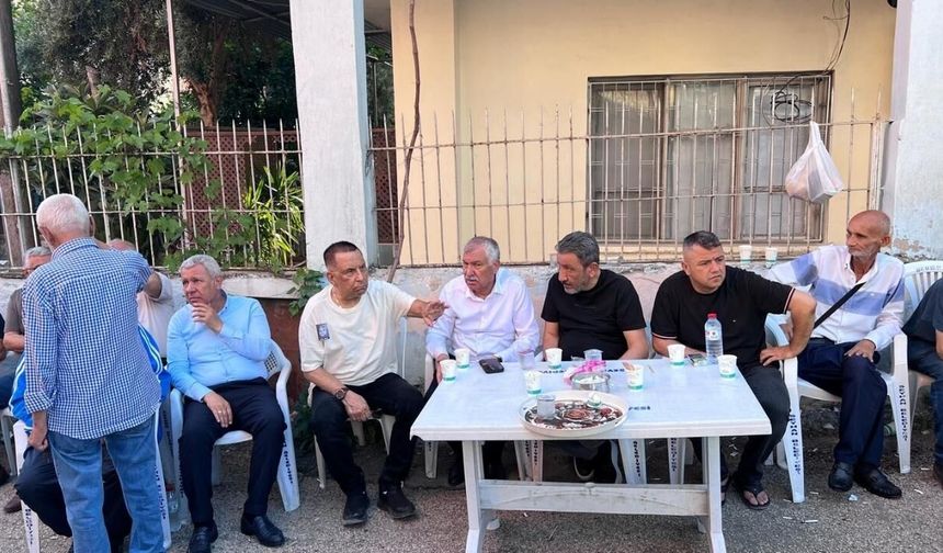 Zeydan Karalar ve Menderes Kutlu'dan Arat ailesine taziye ziyareti