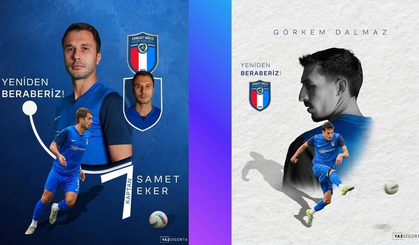 Adaletgücü'nde kaptan Samet Eker ve Görkem Dalmaz yuvada kaldı!