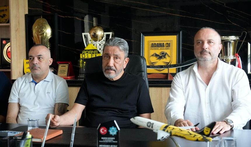Adana 01 FK Başkanı Menderes Kutlu'dan önemli açıklamalar