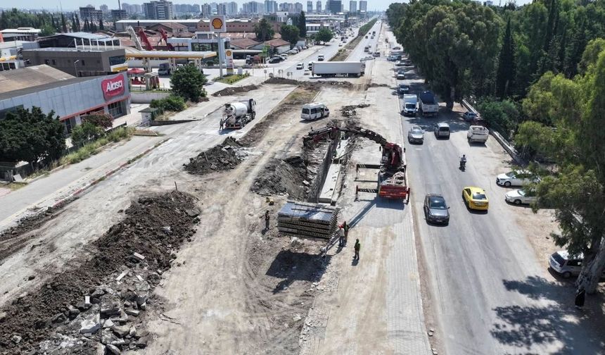Asri Mezarlık önü alt geçidinde çalışmalar sürüyor