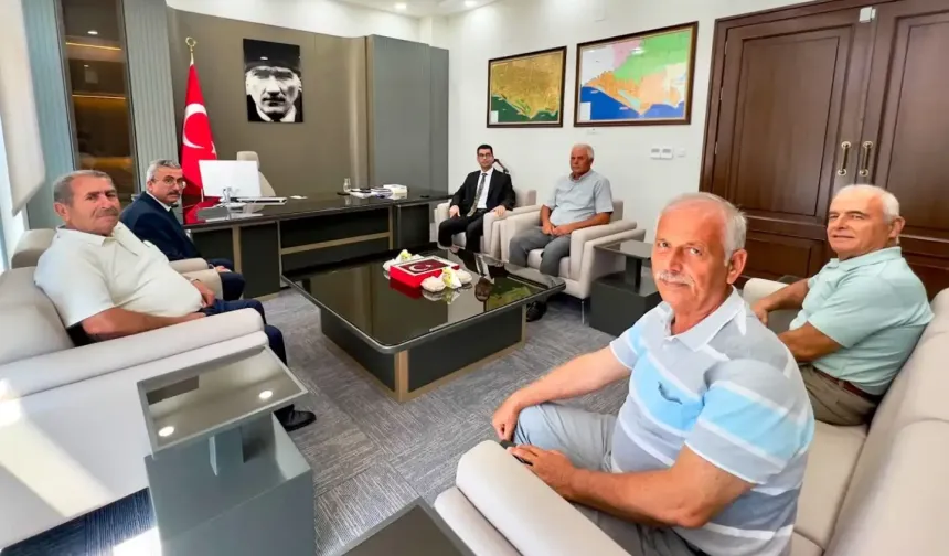 Başkan Karataş’tan yeni Kaymakam Ozan Onu’ya "Hayırlı Olsun" ziyareti