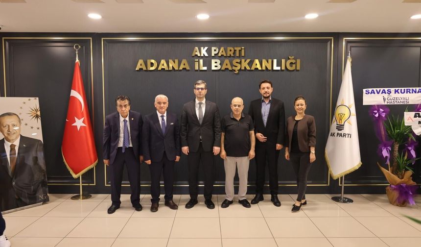 ÇGC yönetiminden AK Parti İl Başkanı Özkan'a tebrik ziyareti
