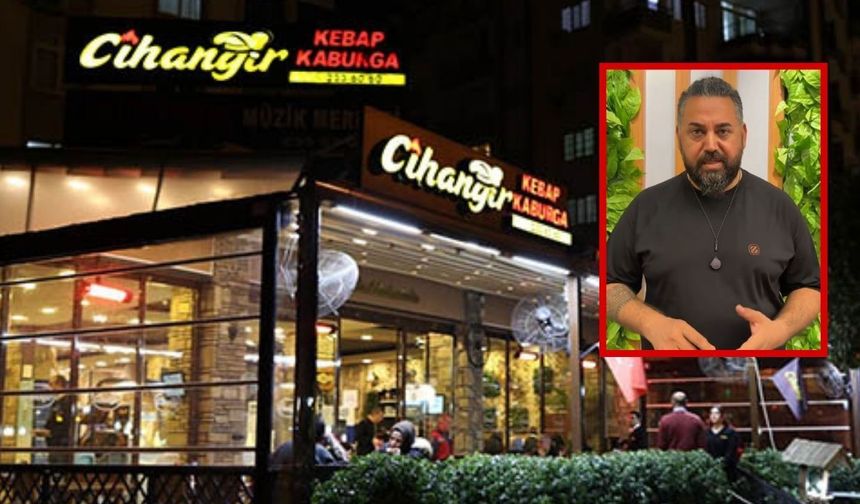 Cihangir Kebap'tan olayla ilgili açıklama: "İşletmemizle ilgisi yok"