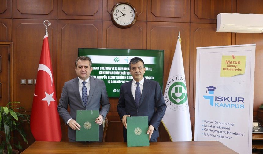 Çukurova Üniversitesi ile İŞKUR'dan öğrencilere yeni fırsat