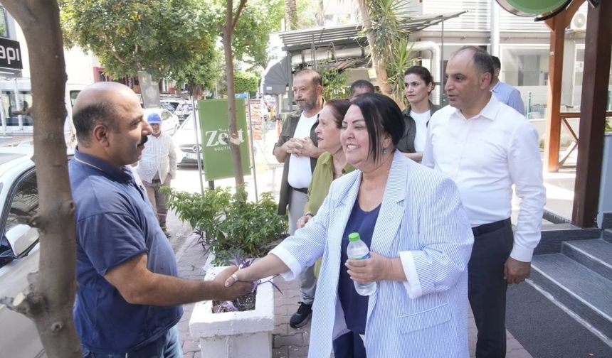 Hasibe Akkan, mahallelerin nabzını tuttu: Muhtarlar ve esnafla buluştu