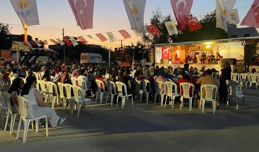 İmamoğlu'nda yaz akşamı şenliğe dönüştü!