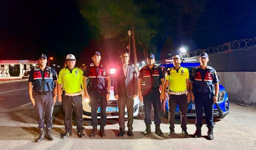Karataş'ta trafik güvenliği için denetimler sürüyor