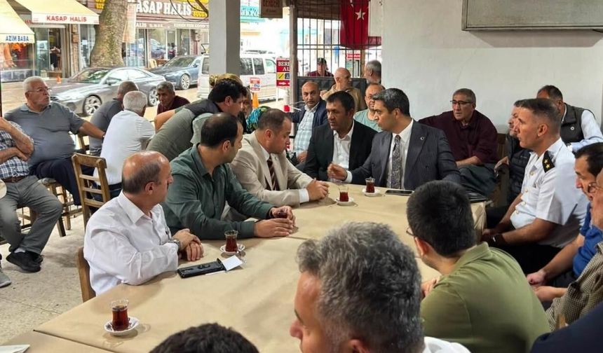 Kaymakam Cengiz, Akçatekir Mahallesi'nin sorunlarını dinledi