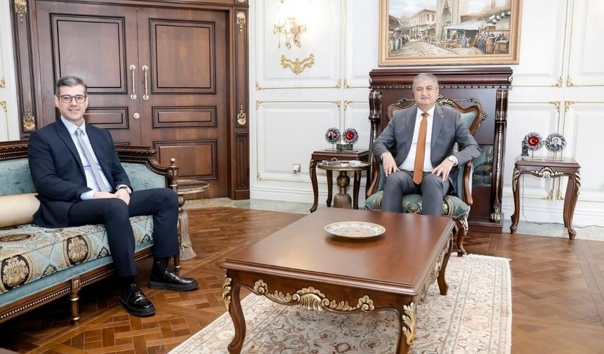 Mustafa Özkan'dan Vali Yavuz'a ziyaret