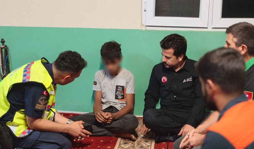 Saatlerdir aranan 12 yaşındaki çocuktan sevindiren haber