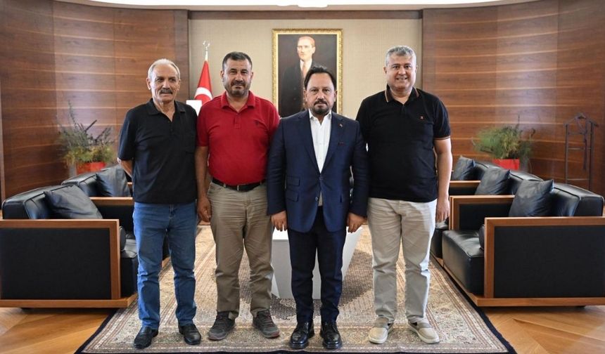 Sarıçam Kürkçüler Spor'dan Başkan Bilal Uludağ'a ziyaret