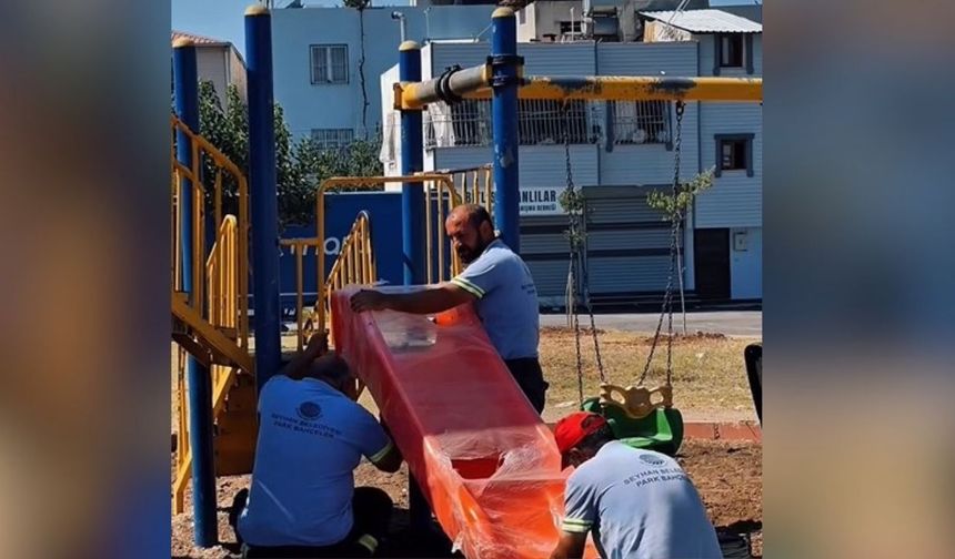 Seyhan Belediyesi'nden parklara kapsamlı bakım