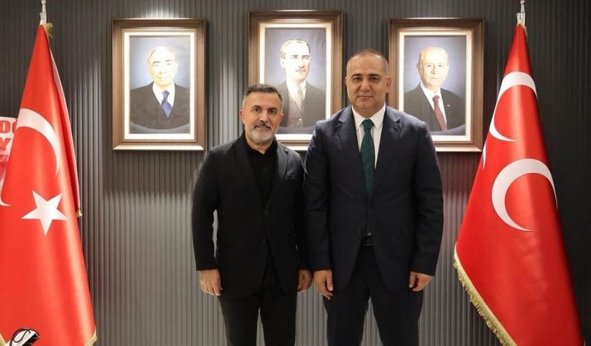 Tamer Dağlı MHP İl Başkanı Hakan Yıldırım'ı ziyaret etti