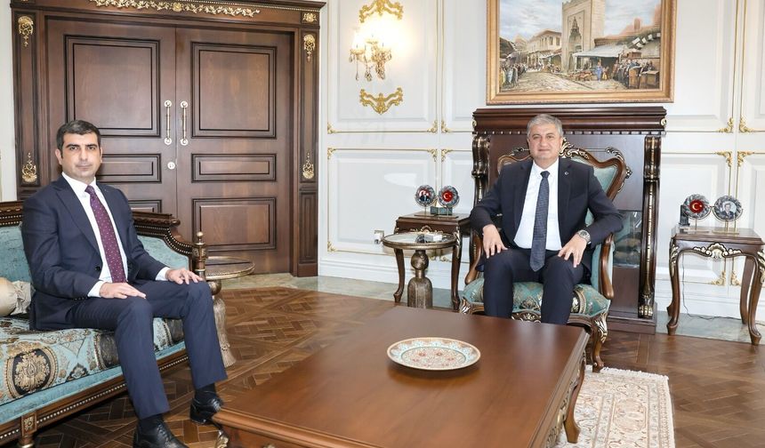 Vali Yavuz İmamoğlu’nun yeni Kaymakamı İbrahim Şenkon’u ağırladı