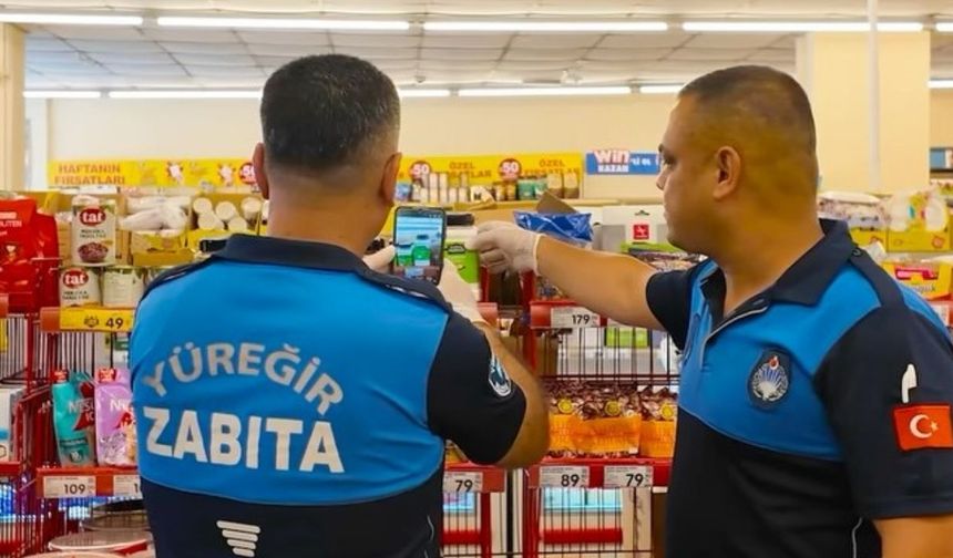 Yüreğir'de marketlere zabıta denetimi