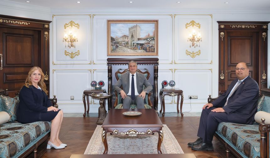 Adana Valisi Mustafa Yavuz’dan KKTC Mersin Başkonsolosluğu heyetine kabul