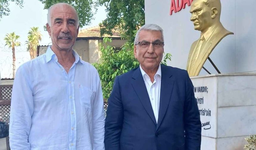 CHP Çukurova İlçe Başkan adayı Yılmaz Yakar, Cemal Canpolat’la bir araya geldi