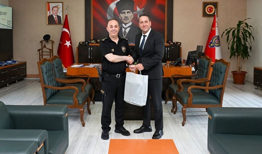 Emniyet Müdürü Arıkan, Cem Ezgi’yi makamında kabul etti