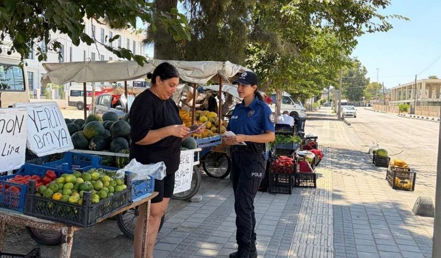 Karataş'ta KADES ve trafik bilinci için bilgilendirme seferberliği