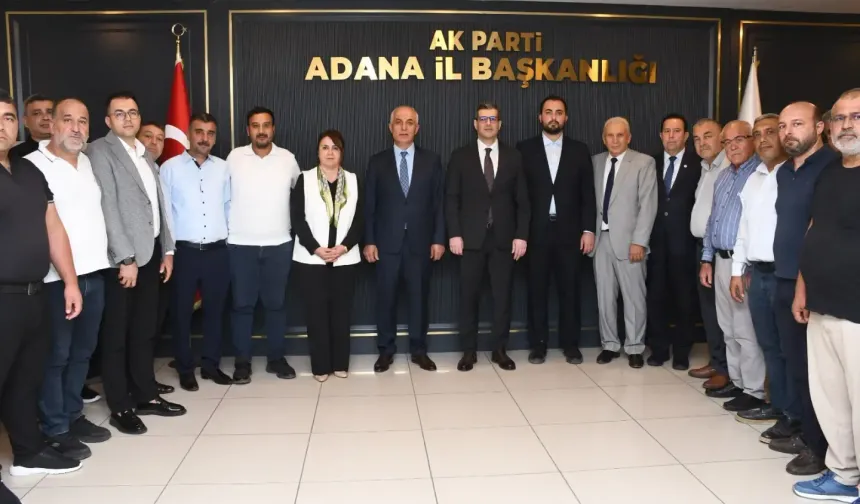 Niyazi Göger ve heyetinden AK Parti İl Başkanı Mustafa Özkan’a "Hayırlı Olsun" ziyareti