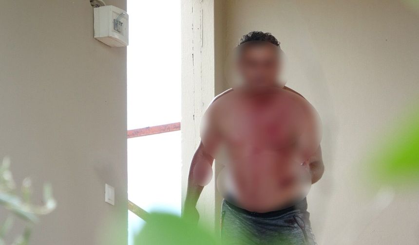 Otel lojmanının çatısına çıktı: “Karım gelecek” diyerek usturalı eylem yaptı