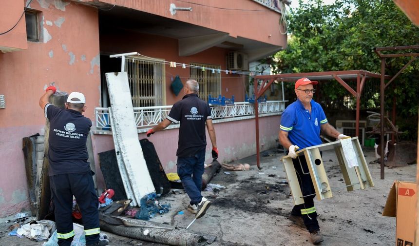 Seyhan Belediyesi’nden Akkapı’da yaraları sarma çalışması