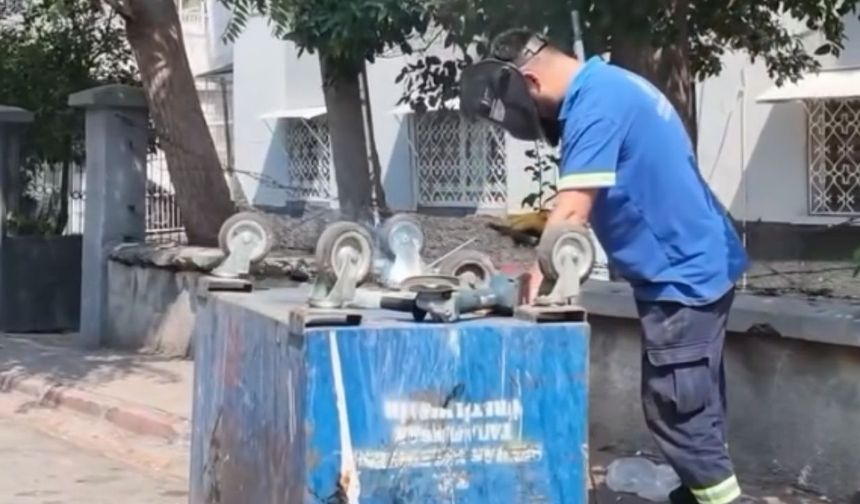 Seyhan’da eski çöp konteynerleri yeniden kullanıma kazandırılıyor