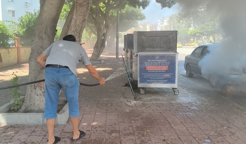 Seyir halindeki otomobil alev aldı: Polis ve vatandaşlar seferber oldu