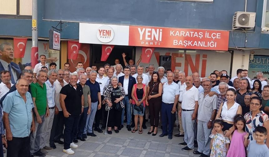 YENİ Parti Karataş İlçe Başkanlığı binası törenle açıldı