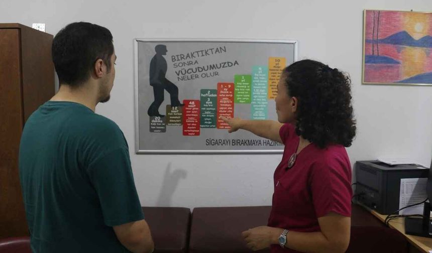Adana’da 20 yıllık sigara bağımlılığını yendi: Şimdi hastalara umut oluyor