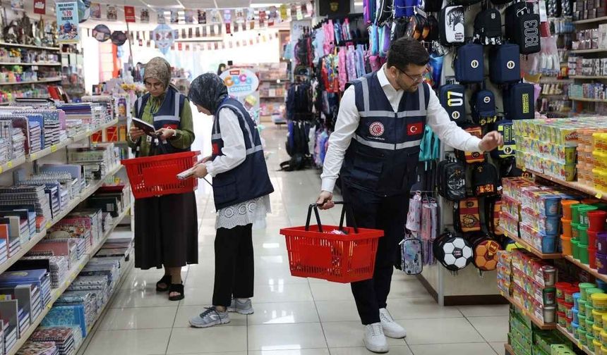 Adana’da kırtasiye denetimi: Etiket ve kasa fiyatları karşılaştırıldı