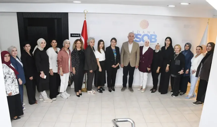 AK Parti İl Kadın Kolları'ndan Adana ESOB'a Ahilik Haftası ziyareti