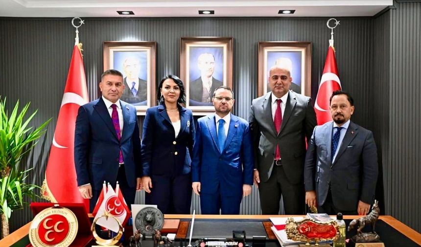 Bakanı Gürlek, MHP Adana İl Başkanlığı’nı ziyaret etti