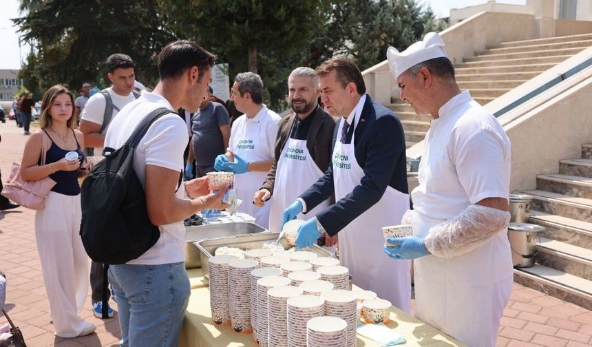 Çukurova Üniversitesinde yeni dönem pilav geleneğiyle başladı