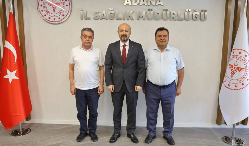 Sağlık-Sen Adana Şube Başkanı Nennioğlu’ndan İl Sağlık Müdürlüğü’ne ziyaret