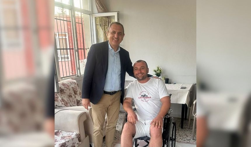 Tarık Özünal’dan Köprülü Mahalle Muhtarı Balaban’a geçmiş olsun ziyareti