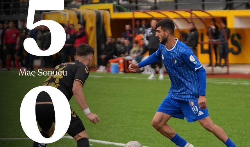 Adaletgücü deplasmanda Bitlis Spor 1916'ya 5-0 mağlup oldu