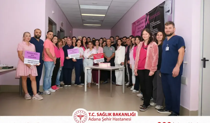 Adana Şehir Hastanesi’nden Meme Kanseri Farkındalık etkinliği: Erken tanı hayat kurtarır!