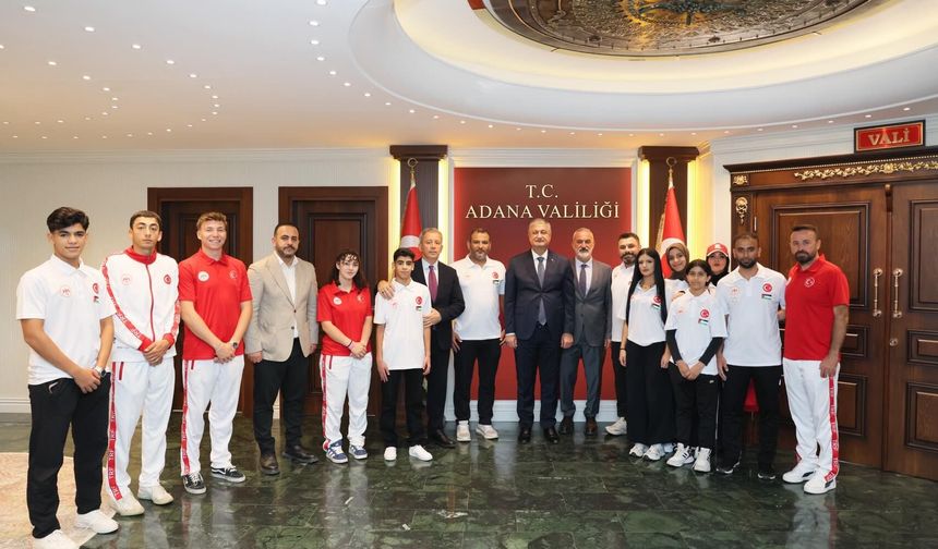 Adana Valisi Yavuz, Filistin ve Türk Beyzbol5 Milli Takımlarını kabul etti
