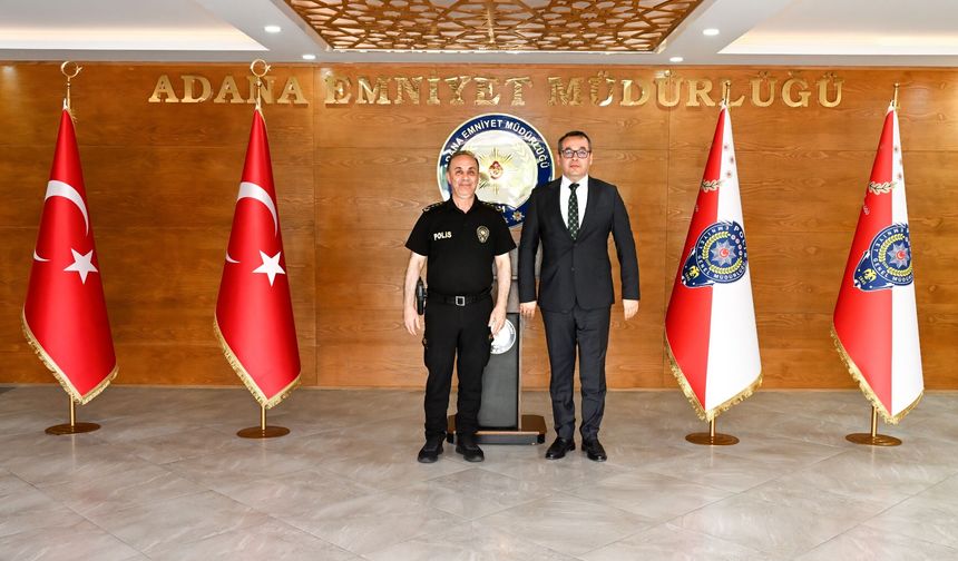 Adana’da güçlü koordinasyon: Başsavcı Vekili Gümüş'ten Emniyet Müdürü Arıkan’a ziyaret