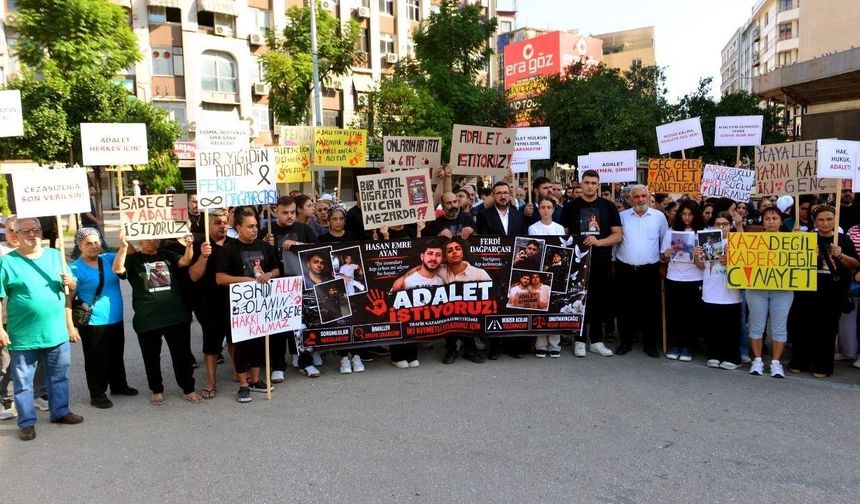 Adana’da iki gencin öldüğü kazada tahliye kararına protesto